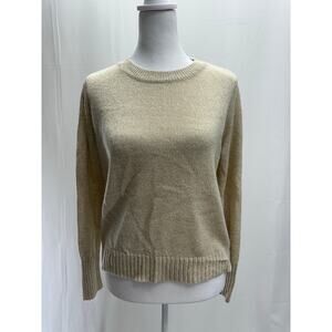 Divided tan sweater Top S